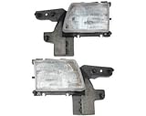 NEW PAIR HEADLIGHT HEAD LIGHT LAMP 98-03 DODGE RAM VAN
