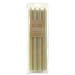 Northern Lights Candles - Rustic Fluted Tapers - 4pc Box 12in Sand