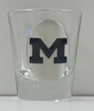 University of Michigan Wolverines Round Shot Glass