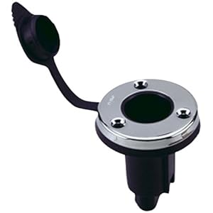 Perko 1045P00DP Marine Plug-In Round Base for Light Pole