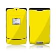 Solid State Yellow Design Protective Skin Decal Sticker for Motorola RAZR V3xx Cell Phones