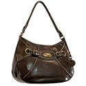 Women's Brown Synthetic Leather Hobo: Brown Hobo