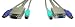 Rextron SVGA & PS/2 3 in 1 KVM Extension Cable,2 Mtr