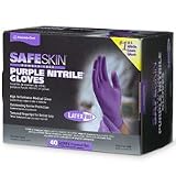 Safeskin Latex-Free & Powder-Free Purple Nitrile Gloves 40 ea