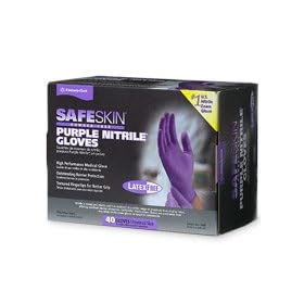 Safeskin Latex-Free & Powder-Free Purple Nitrile Gloves 40 ea