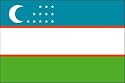 3 x 5 Feet Uzbekistan Poly - indoor International Flag Made in US.
