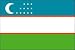 3 x 5 Feet Uzbekistan Poly - indoor International Flag Made in US.