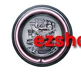Classic Historic Route 66 Map Background Neon Clock (5 Stars Online Store - ezshoponline, inc.)