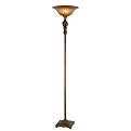 Camden Torch Lamp with Glass Shade