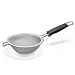 Kitchen Colander Strainer w/ 7 inch Silcone Handle in Stainless Mesh by Polder Home Tools