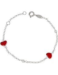 Disney® Pearl & Heart Bracelet Sterling Silver 650814