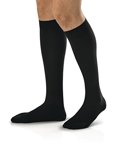 JOBST for Men Knee 8-15 Closed Toe, Black Md