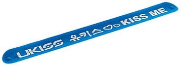 Suvit Buy@Fashion Rock Kiss Me 20cm Unisex Acrylic ID Bracelet(1 Pc) Blue