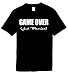 Mens Wedding T-Shirts Size XL (GAME OVER JUST MARRIED) Marriage & Divorce Humorous Slogans Comical Shirt; Wedding Ceremony Novelty Shirts for Men's, Women, Unisex, Adults, Boys, Youth, & Teens, Collectible Tees, Great Gift Ideas