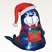 5 ft. - Gemmy Christmas Airblown Inflatable - Holiday Walrus with Present