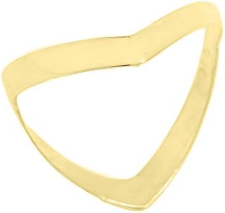 Solid 14k Yellow Gold Plain High Polish Band Thumb Ring (Size 9.75)