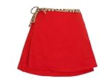 Burberry Red w/Plaid Swim Wrap Around Cover Up