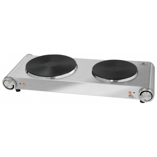 Elta DK200N Design Edelstahl-Doppelkochplatte