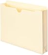 Smead File Jacket, Reinforced Straight-Cut Tab, 2" Expansion, Letter Size, Manila, 50 per Box (75560)