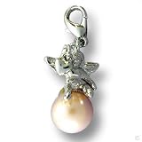 Charms Bettelarmband Anhänger Engel auf Perle #8186, Charm Anhänger, Bettelanhänger für Bettelarmband