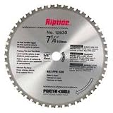Porter Cable 12830 Riptide 7-1/4-Inch 48 Tooth ATB Metal Cutting Saw Blade with 5/8-Inch and Diamond Knockout Arbor for Blade-Right Saws