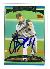 J.P. Howell Autographed/Hand Signed Baseball Card (Tampa Bay Rays)