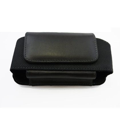 hard case or soft case for iphone:Premium High Quality Leather Horizontal Large Size Pouch Protective Carrying Cell Phone Case with Belt Clip and Belt Loops for AT&T Apple iPhone 4 16GB 32GB / iPhone 3G 8GB 16GB / 3GS 16GB 32GB (It will fit the cell phone already with a Rubber / Silicon Cover and it will fit OtterBox Defender Case/ Impact Case with iPhone 4 or 3G / 3GS into this Leather case ) - Black