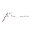 Cherry Blossom Small Rectangular Tag