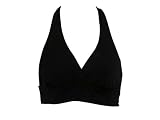 Anne Cole Black Tie Halter Swimsuit Top S