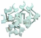 Cable Clips White FTE 10mm (Pack of 23) (U-E009)