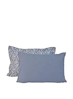 CASUAL AVENUE Set Funda De Almohada 2 Uds. Firenze (Azul Ártico)