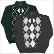 Boys Argyle Quarter Zip Sweater