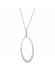 14K White Gold Diamond Necklace - 0.65 Ct. -- LIFETIME WARRANTY