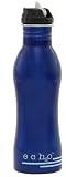EcoUsable Ech2o 25 oz Stainless Steel Filtered Bottle - Metallic Blue