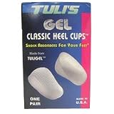 TuliS Gel Heel Cup Standard, Large Size, Over 175 LBS - 2 Heel Cups