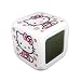 Hello Kitty - 7-farbige LED Multifunktions-Uhr - Farbwechsel W�rfelwecker - Alarm Quarzuhr - Kinderuhr in Wei� - Wecker in W�rfelform mit Hello Kitty Design, der seine Farbe wechseln und die Temperatur anzeigen kann - Breite x Tiefe x H�he: 8 x 8 x 8 cm (3-1/8" x 3-1/8" x 3-1/8") - Sehr beliebt! - Tolles Geschenk!