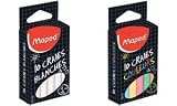 Produkt-Bild: Maped Wandtafelkreide, rund, farbig sortiert