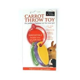Small N Furry Carrot Throw Toy