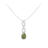 Studio 925 Julia Dark Alexandrite Pear Drop CZ Sterling Silver Pendant