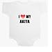 I Love My Akita Baby Ultrasoft Onesie