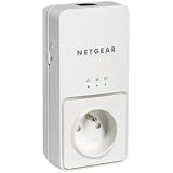 Netgear XAV2501 Adaptateur CPL Ethernet Powerline 200 Mbit/s avec prise femelle int�gr�e Homeplug AVpar Netgear