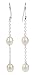 Sterling Silver w/ White Freshwater Cultured Pearl Dangle Earrings