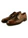 Bostonian Marco Brown Leather with Deerskin Vamp Lace-Up Captoe Shoes