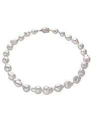 14kt White Gold South Seas White Baroque Necklace