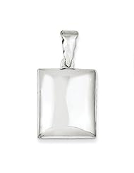 Sterling Silver 21mm Square Plain Locket