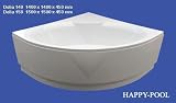 Eckbadewanne Typ 32 140 weiß 140x140cm x45cm