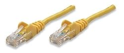 Intellinet, 6 inch (0.5 ft). CAT.5E UTP Patch ethernet Cable with Snagless Molded Boots, Yellow