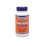 NOW Foods Pancreatin, 4X - 500 mg, 100 Capsules per Bottle, (Pack of 2)