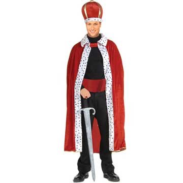 King Robe & Crown Set Adult - Accessories & Makeup