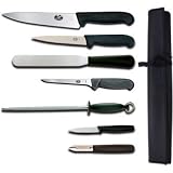 R. H. Forschner Chefs Knife Set And Wallet 7 Piece Knife Set With 10″ Cooks Knife